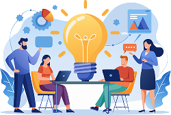 비즈니스 협력 일러스트